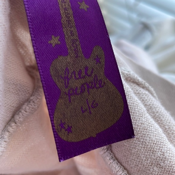 Free People 100% Cotton Long and Lean Studded Striped Cardigan - Picture 8 of 8